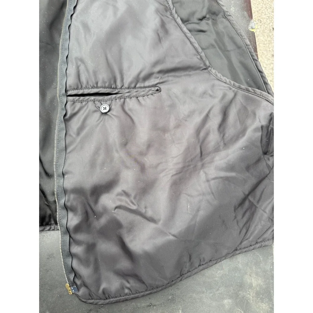 Tannery‎ West Mens Black Insulated Vest Thinsulate Zip Front Size 1X